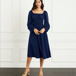 Hill House Home - Navy Jasmine Long Sleeve Nap Dress XL